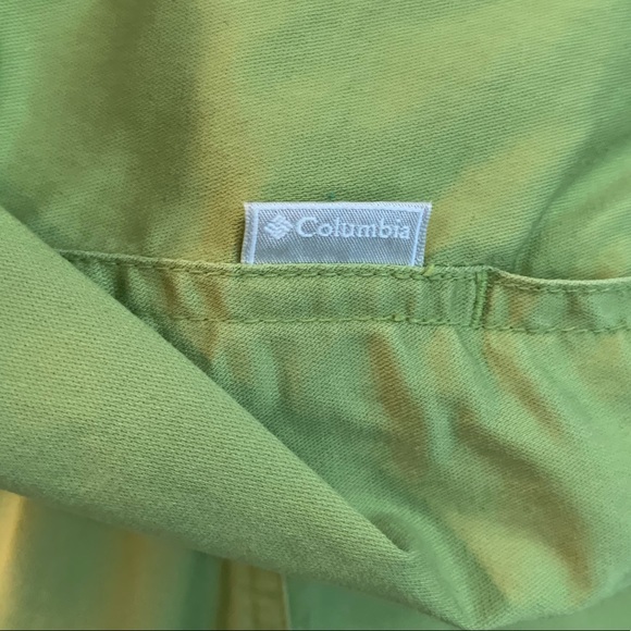 Columbia Sportswear XCO chartreuse cotton stretchy jacket L. - Picture 10 of 13